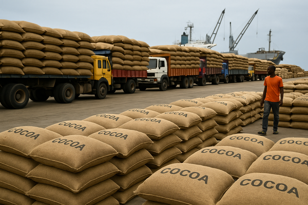 Cocoa Beans Flood Ivory Coast Ports as Exporters Face Liquidity Problems
